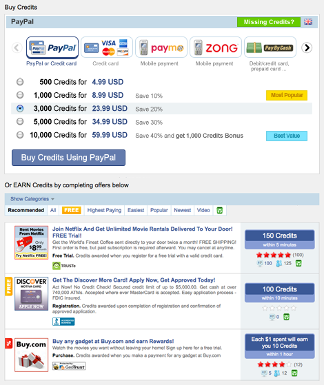 Multi payment options Paymentwall
