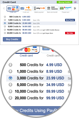 Multi payment options Paymentwall