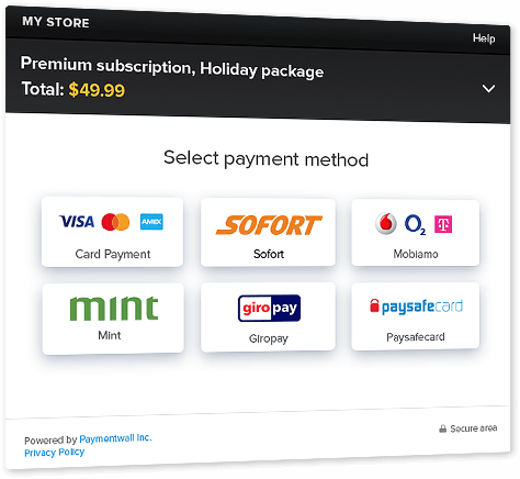 Simplified white-label checkout
